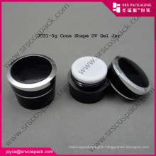 Top Quality Black Plastic Cosmetic Travel Containers